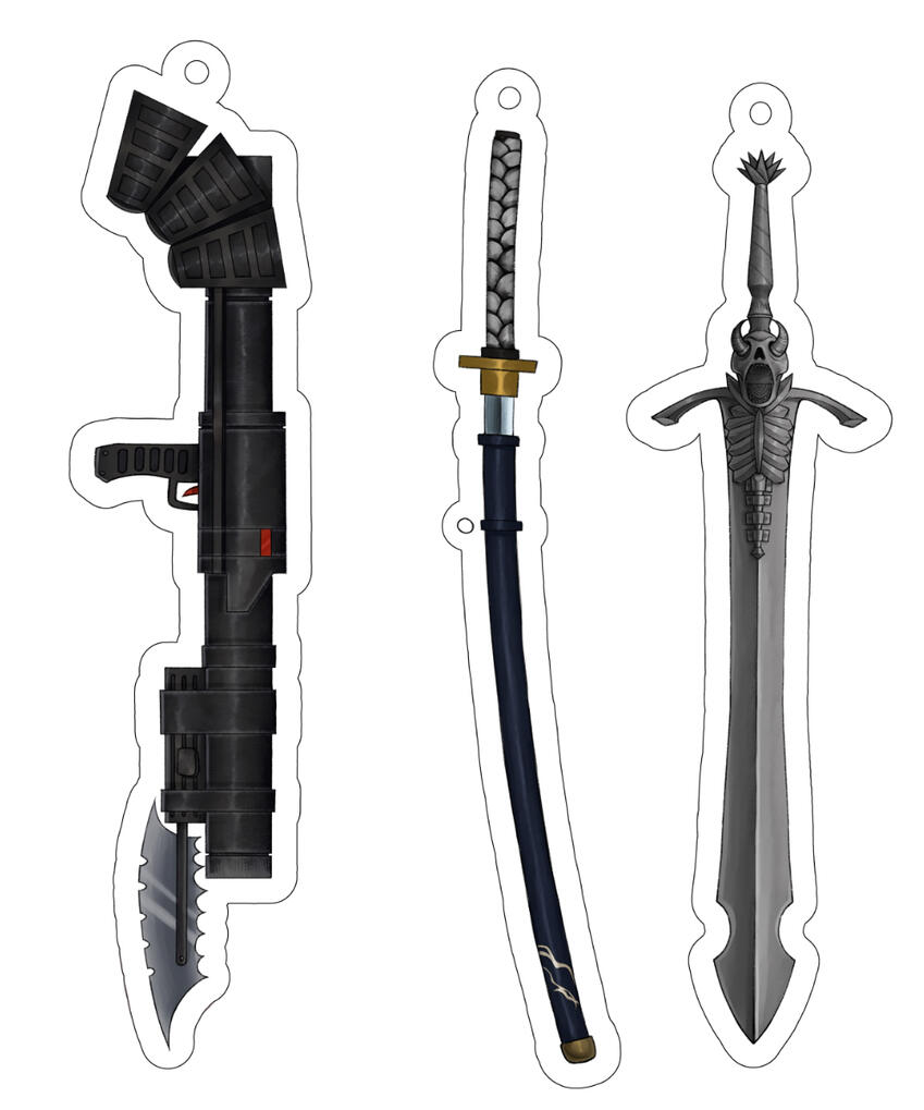 Weapon keychains Weapon keychains